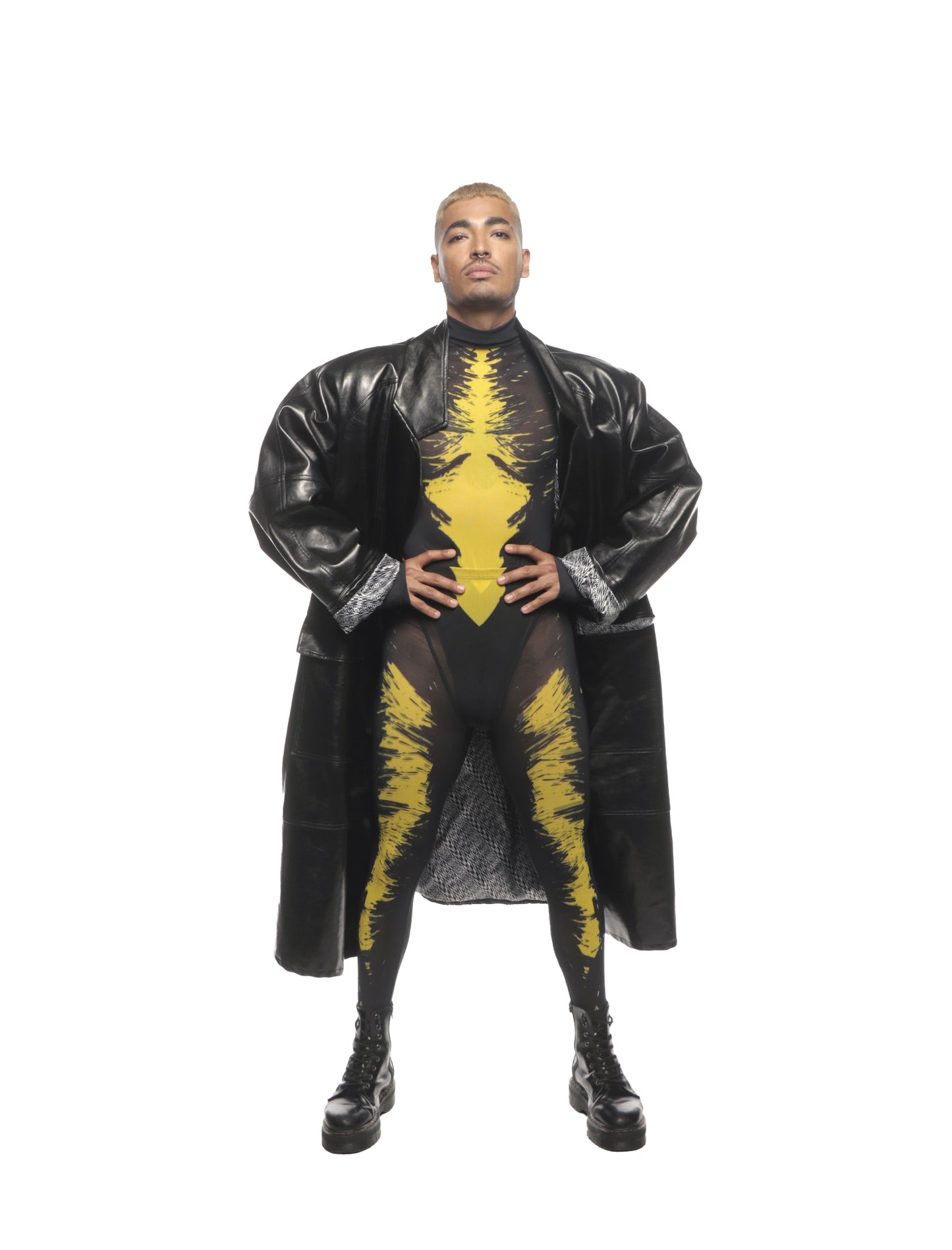 PORTALE OVERSIZED COAT IN NERO