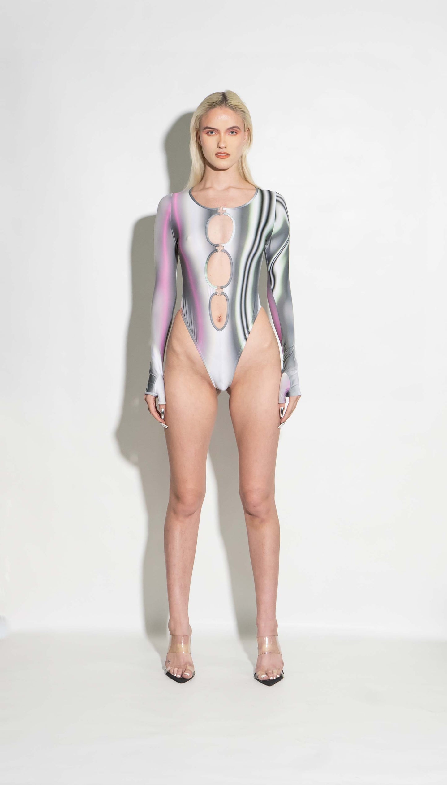 RAINBOW CHROME VOID BODYSUIT